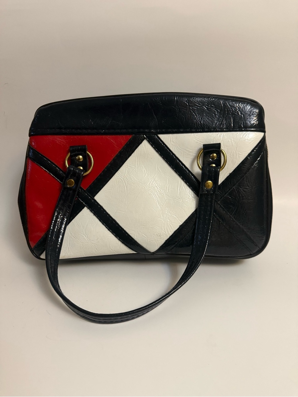 Vintage Red White Blue Women's Shoulder Bag
